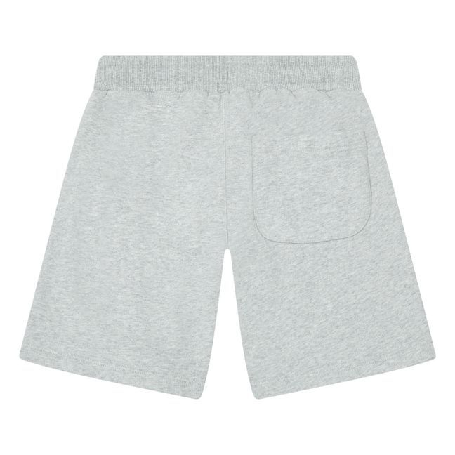 Organic Cotton Long Shorts | Grau Meliert