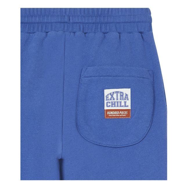 Jogger Slim Coton Bio | Bleu azur