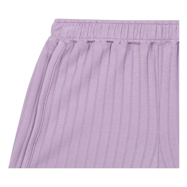 Organic Cotton Ribbed Shorts | Malva