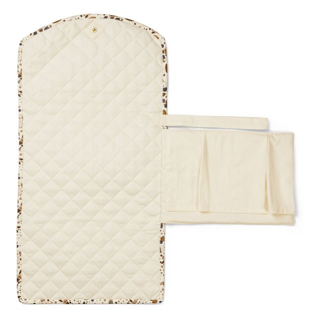 Matelas à langer de voyage en coton bio Ciel magique | Beige