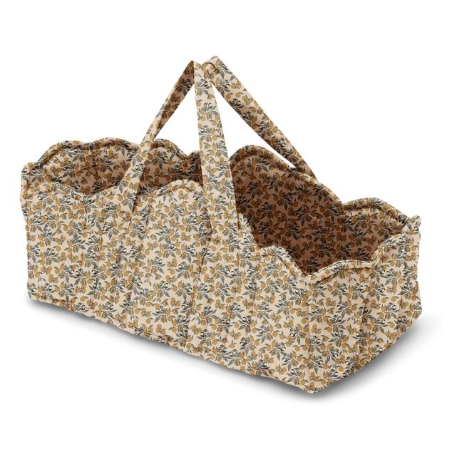 Couffin pour poupée en coton bio Orangery | Beige