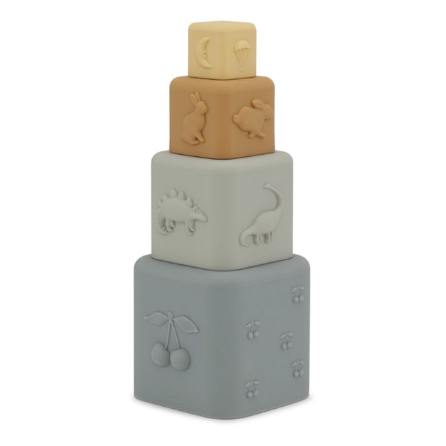 Cubes à empiler en silicone | Azul
