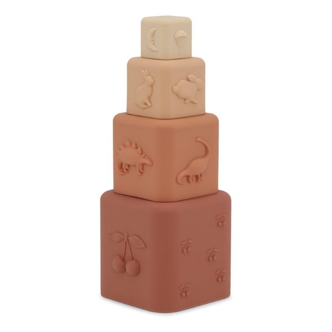 Cubi impilabili in silicone | Rosa