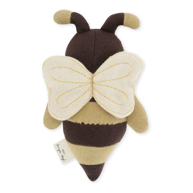Pupazzetto, motivo: ape, in cotone bio | Giallo
