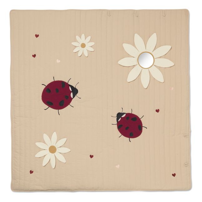 Tapis d'éveil en coton bio Coccinelle | Beige