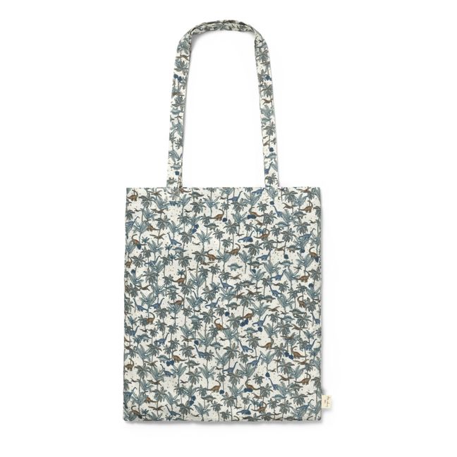 Parure de lit en coton bio Dino | Blu
