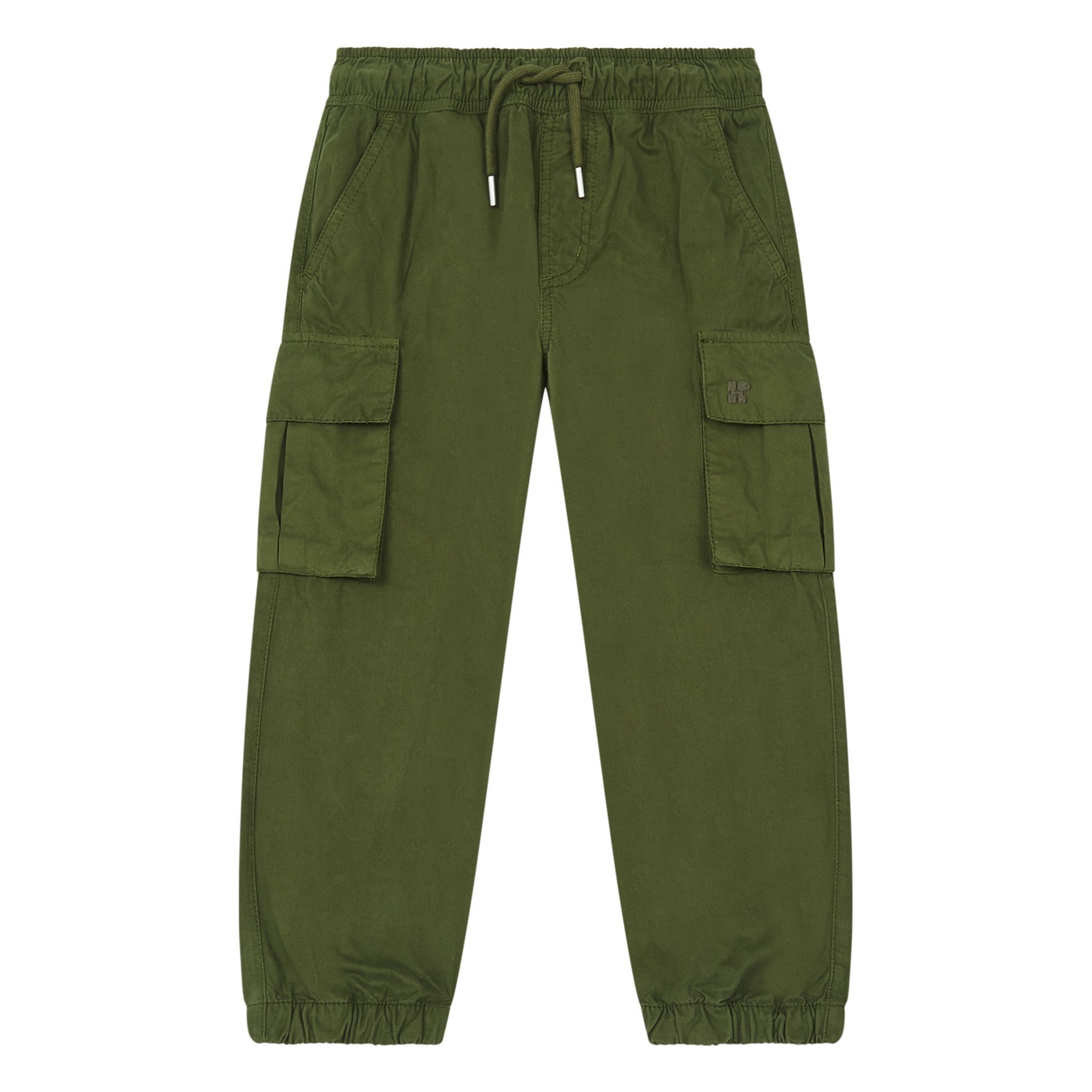 Pantalon cargo en coton taille ajustable
