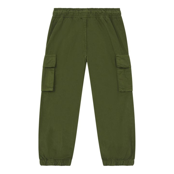 Adjustable Waist Cargo Trousers | Verde Kaki- Imagen del producto n°2