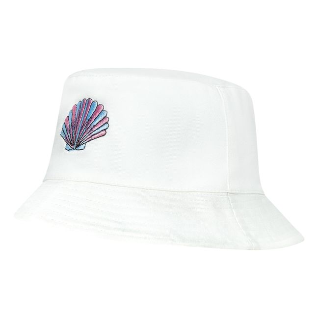 Shell Bucket Hat | Grauweiß
