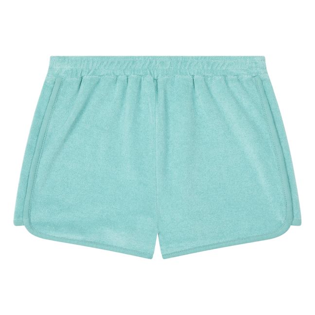 Organic Terry Cloth Shorts | Türkis