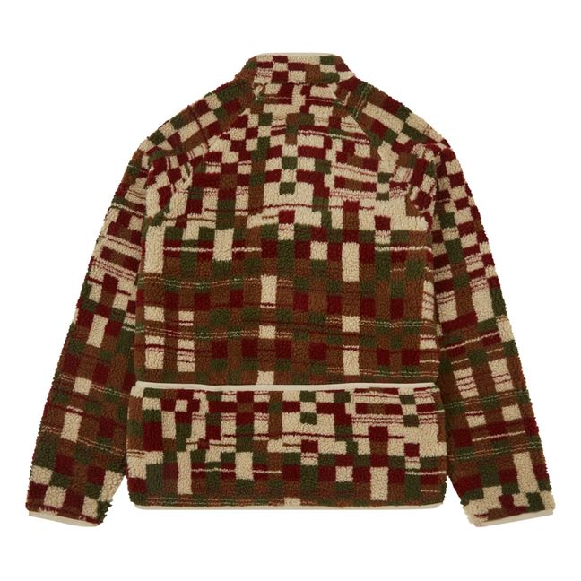 Puzzle Fleece Jacket | Brown