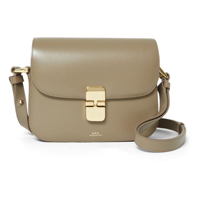 Grace Small Smooth Leather Bag | Oatmeal