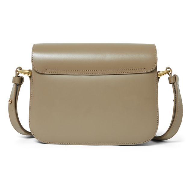 Grace Small Smooth Leather Bag | Oatmeal