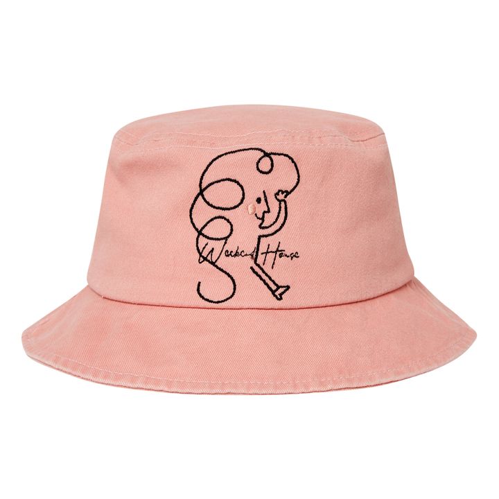 Weekend Organic Cotton Bucket Hat | Pale pink- Product image n°0