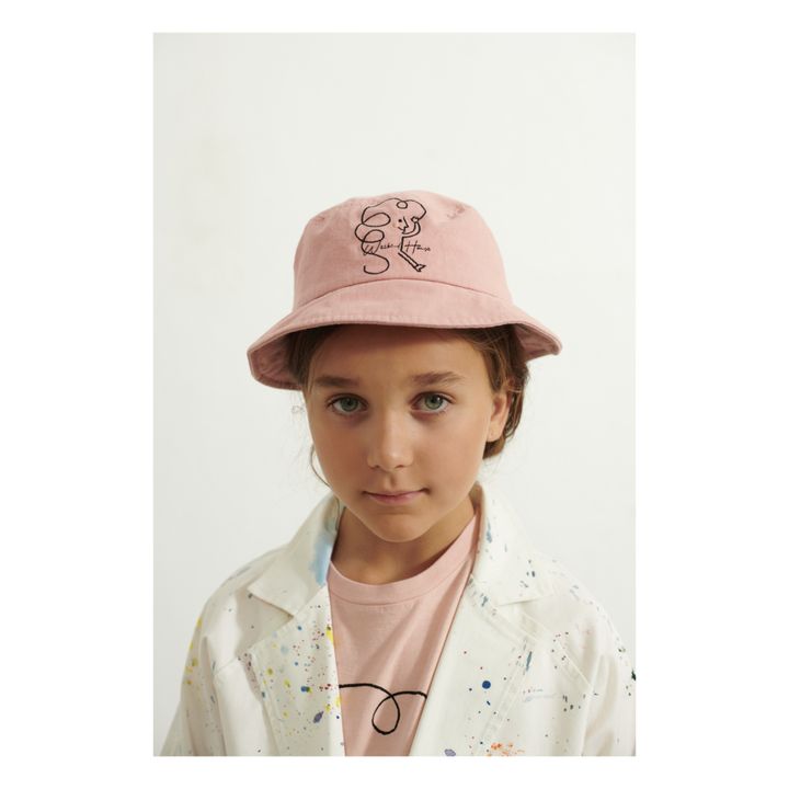 Weekend Organic Cotton Bucket Hat | Pale pink- Product image n°2