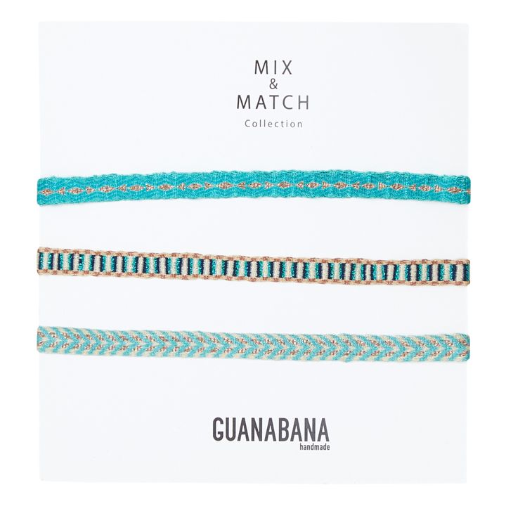Set 3 Armbänder Argantina 120 | Turquoise- Produktbild Nr. 0