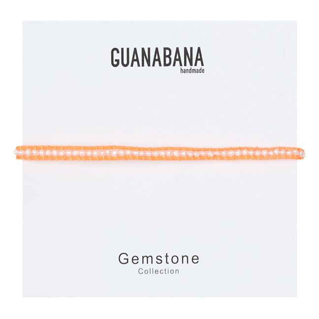 Armband Fisch Perlen | Neonrosa
