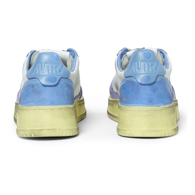Baskets Super Vintage Low Cuir Bicolore | Violet
