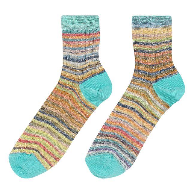 Chaussettes Friep Rayures - Collection Femme | Green