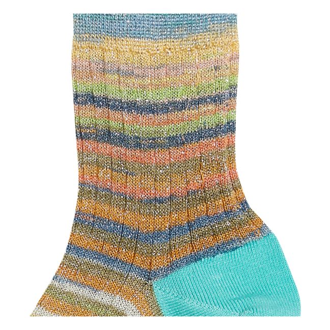 Chaussettes Friep Rayures - Collection Femme | Vert