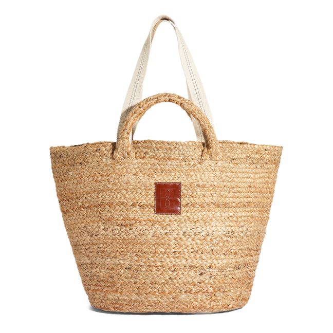 Emax Raffia Shopping Bag - Women's Collection | Natural