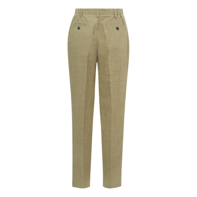 Pantaloni Carotte in cotone e lino | Talpa
