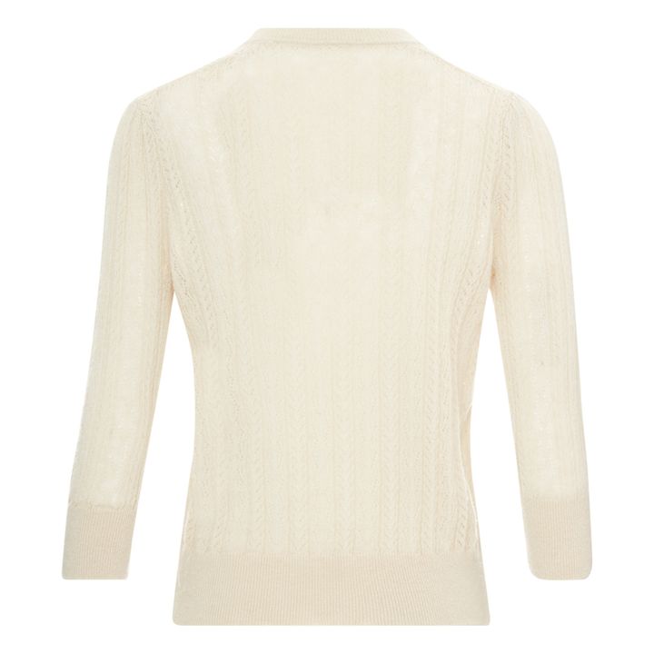 Maglione Rybu in lana merino extra fine - Collezione Donna | Ecru- Immagine del prodotto n°6