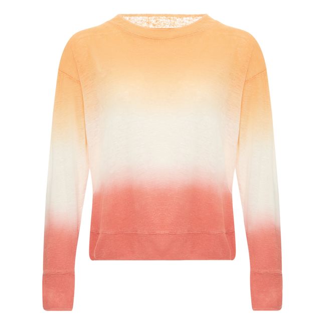 T-shirt Senia in lino Tie-Dye - Collezione Donna | Arancione