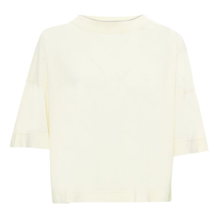 Camiseta de algodón orgánico Vim - Colección Mujer | Tiza- Imagen del producto n°0