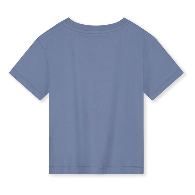 Camiseta de algodón ecológico Oversize | Azul
