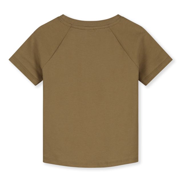 T-shirt, in tinta unita, in cotone biologico | Camel