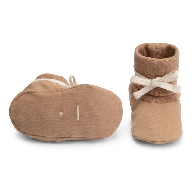 Schuhe für Neugeborene Bio-Baumwolle | Altrosa