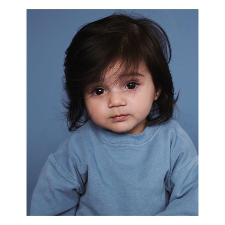 Felpa Baby in cotone bio | Blu- Immagine del prodotto n°2