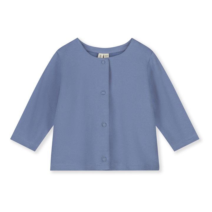 Organic Cotton Baby Cardigan | Blau- Produktbild Nr. 0