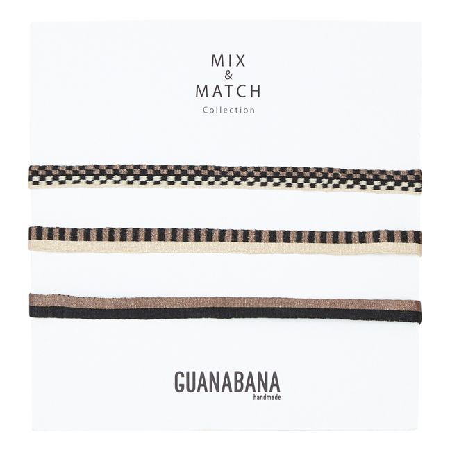 Set 3 Bracelets Argantina 120 | Noir