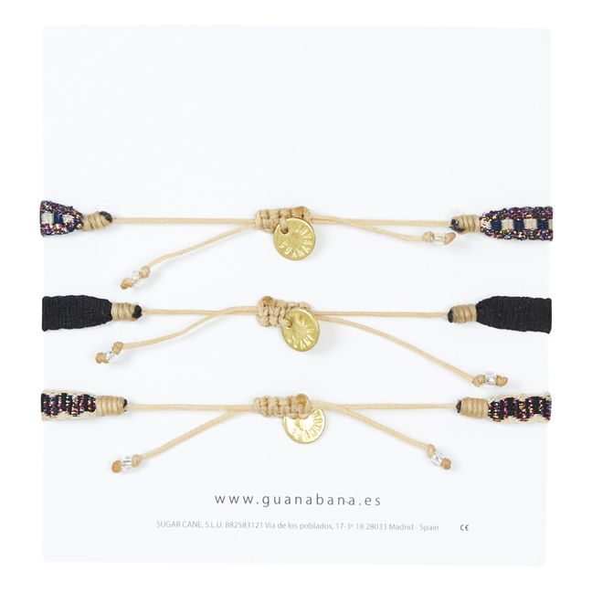 Set 3 Bracelets Argantina 120 | Noir