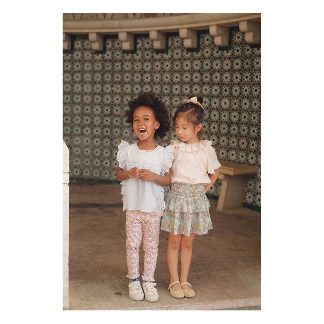 Leggings Blumenmuster Anandou | Seidenfarben