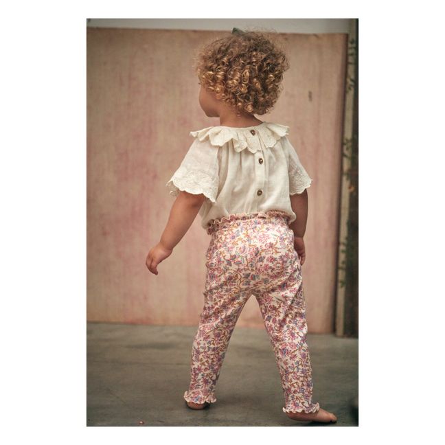Leggings Blumenmuster Anandou | Seidenfarben