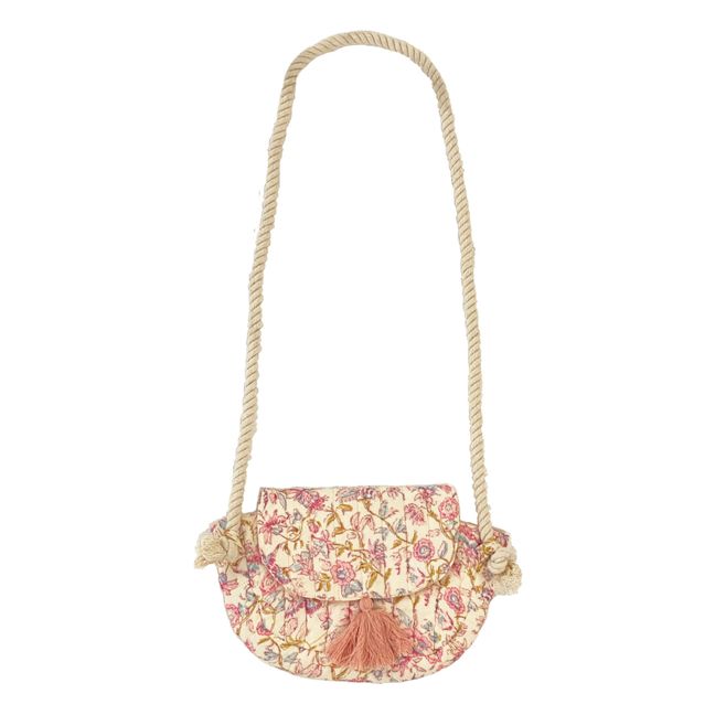 Poppy Organic Cotton Floral Bag | Ecru
