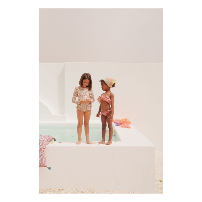 Maillot de Bain 1 Pièce Anti-UV Nylon Recyclé Aurelie | Ecru