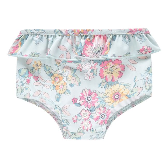 Culotte de bikini de poliamida reciclada Zaca | Verde agua