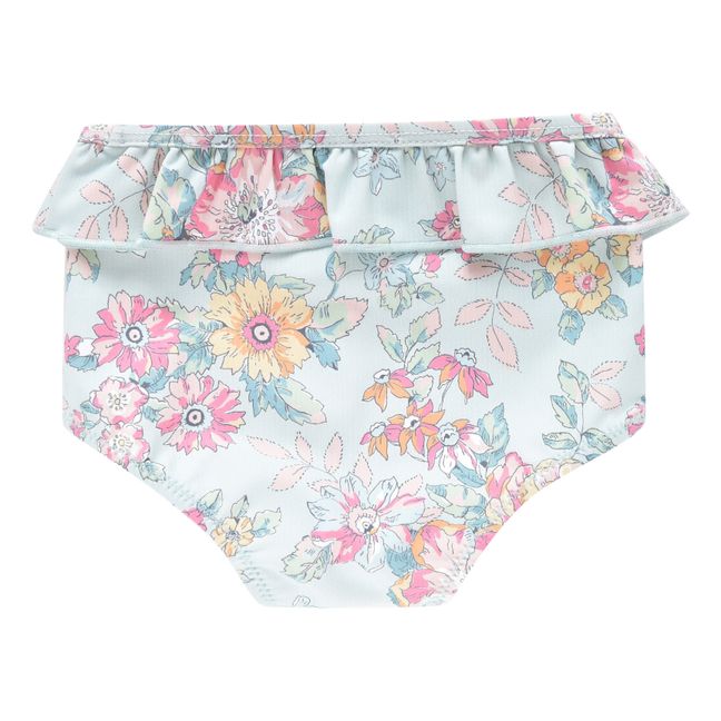 Culotte de bikini de poliamida reciclada Zaca | Verde agua