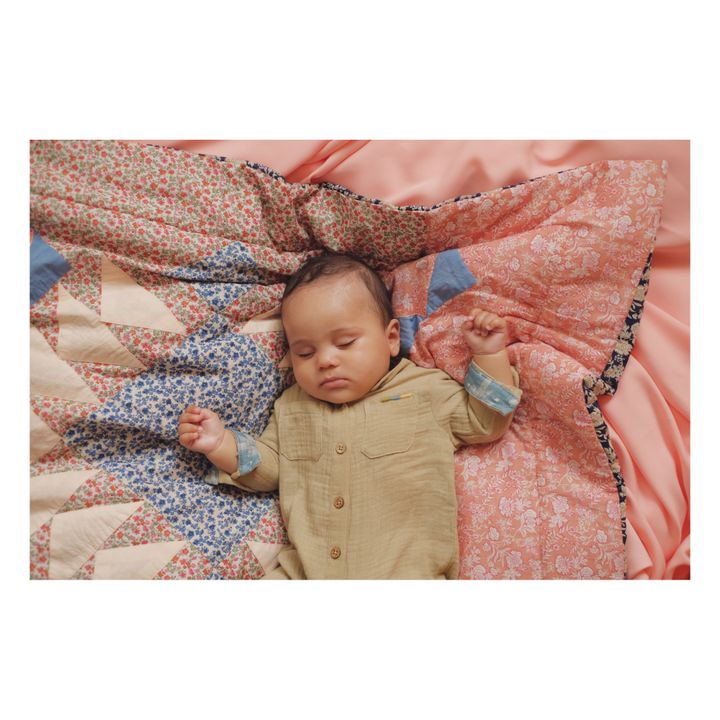 Strampler Baumwollgaze Agash Baby | Khaki- Produktbild Nr. 5