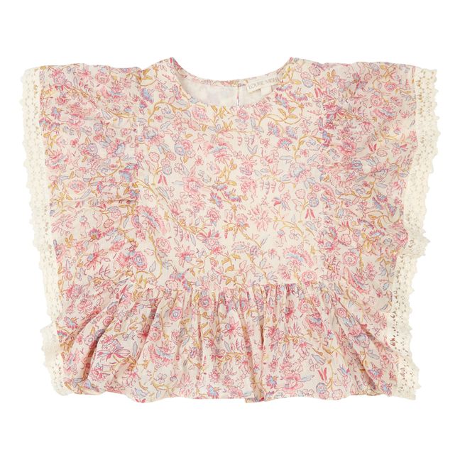 Ines Organic Cotton Flower Print Blouse | Crudo