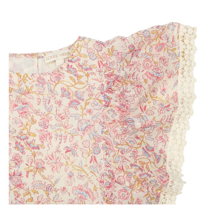 Ines Organic Cotton Flower Print Blouse | Crudo- Imagen del producto n°4