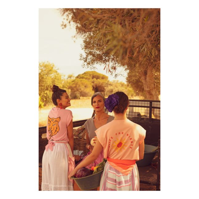 T-Shirt Marie Coton et Lin | Rose
