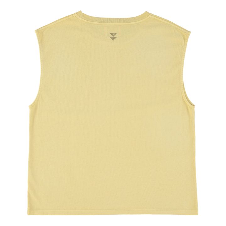 Camiseta de algodón orgánico Sophie | Amarillo palo- Imagen del producto n°5