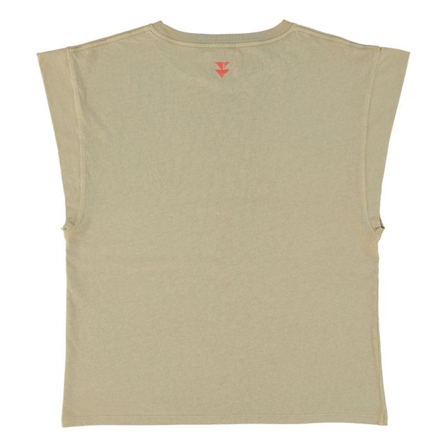 T-Shirt Monique Coton et Lin | Khaki