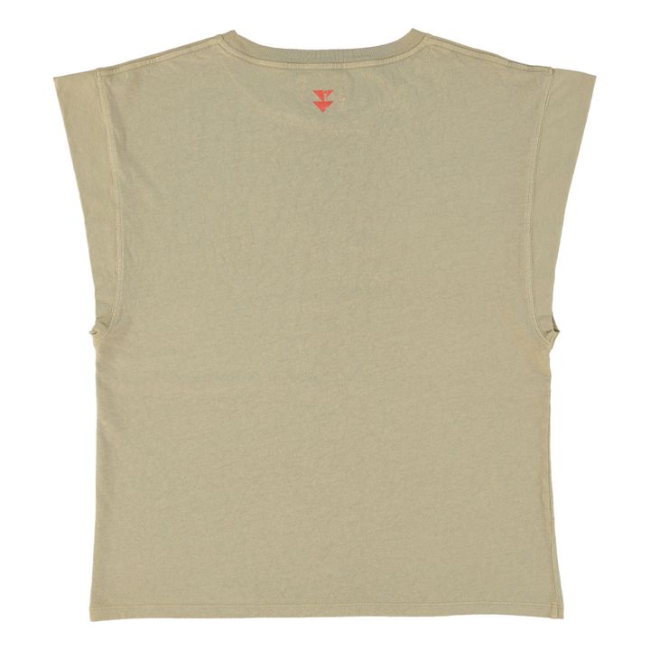 Monique Cotton and Linen T-Shirt | Khaki- Immagine del prodotto n°3