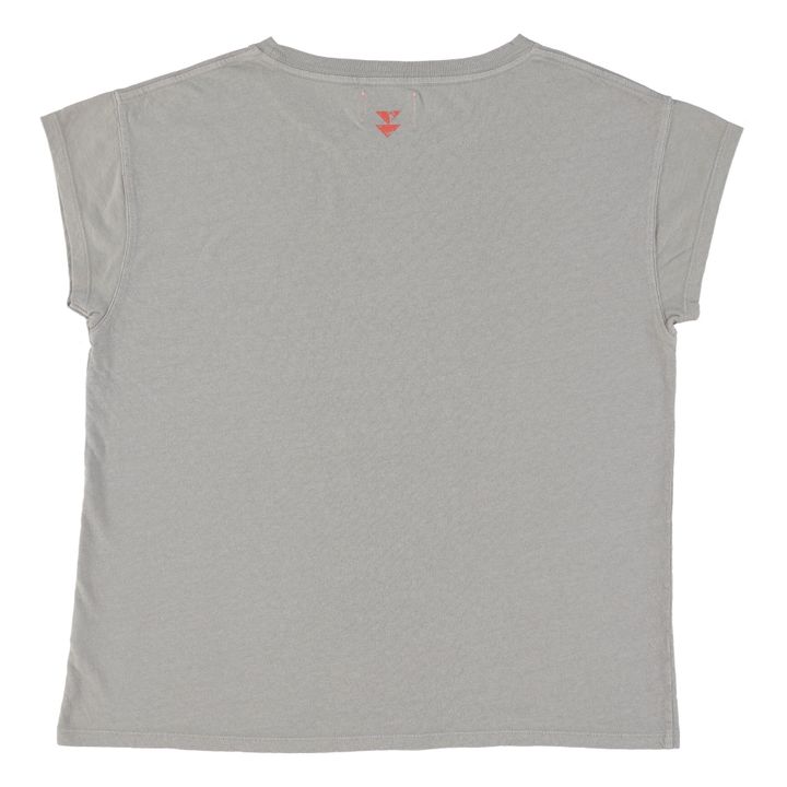 T-Shirt Louise Coton et Lin | Gris- Image produit n°3